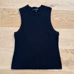 Toccin NY Rib Sleeveless Tank Top Size L Black